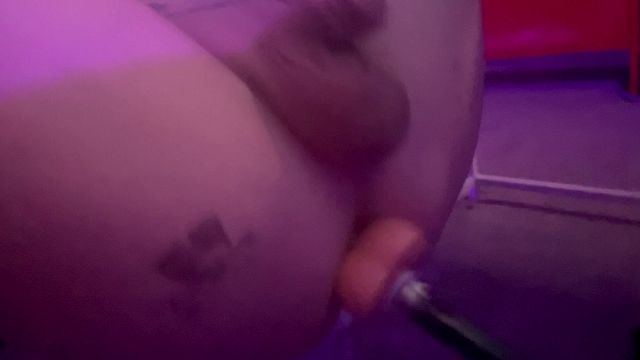 Rearranging my guts with my fuck machine